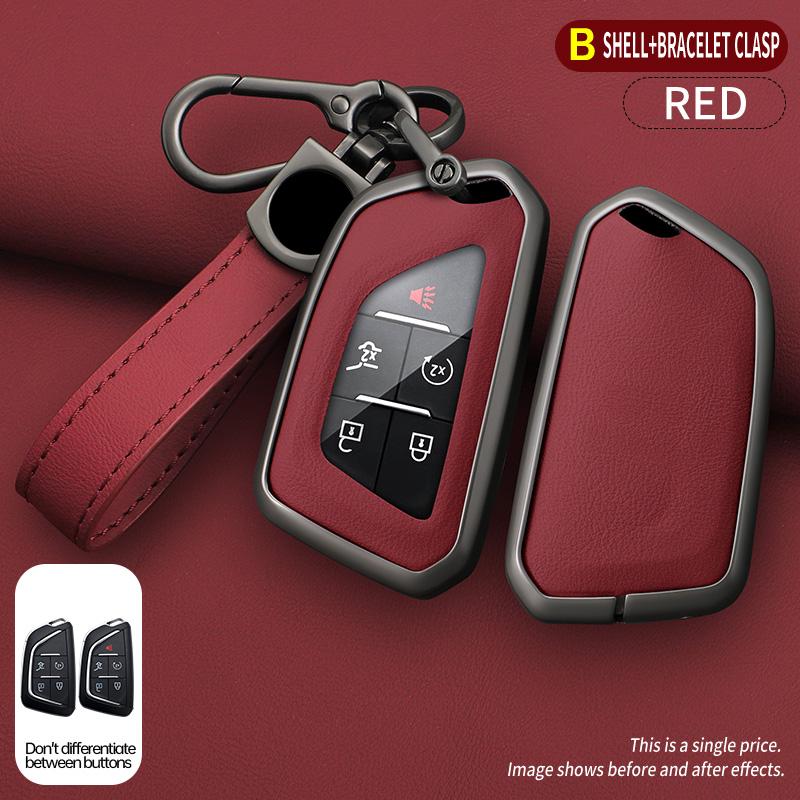 Metal Key Fob 3/4/5/6 button Cover Case for Chevrolet Silverado 1500 Suburban Tahoe for Cadillac for GMC Sierra Yukon 2023 2024
