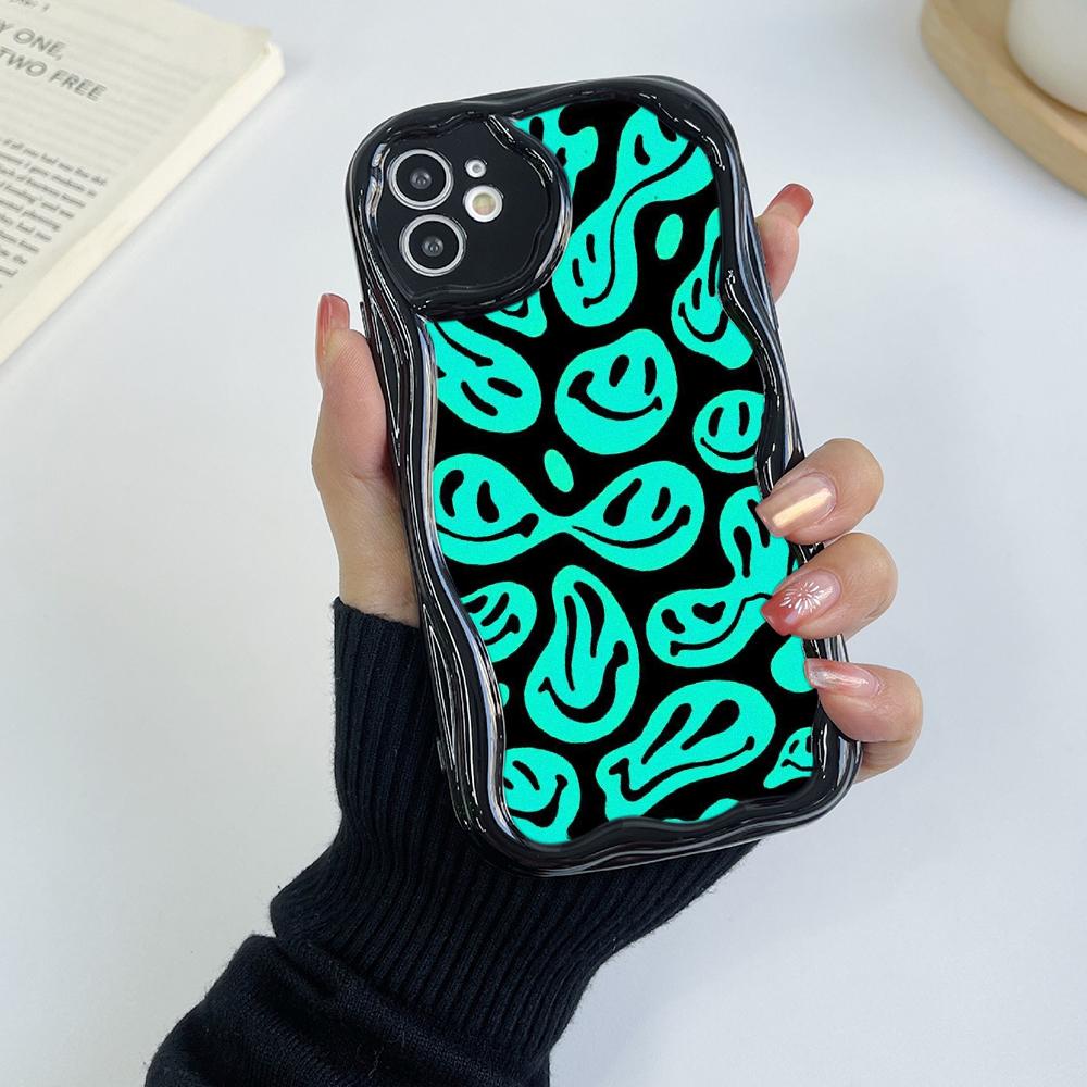 Ae88 Lovely Smiley Art Protective Phone Cases for Samsung S23 S24 Ultra A55 A14 A25 A13 Infinix Hot 40 Pro Tecno Spark 20C Wave TPU Back Cover