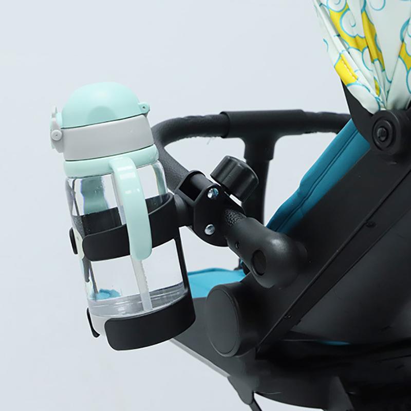 Universal Stroller Cup Holder for Baby Stroller and Bike Adjustable Water Bottle Secure Holder