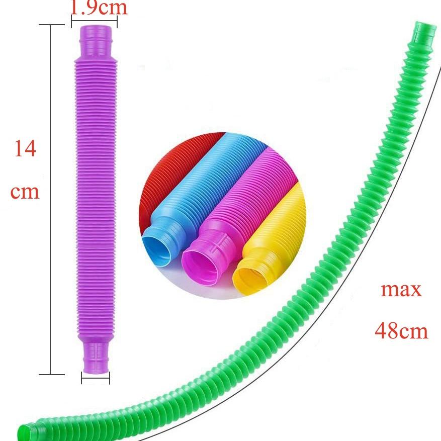 For Adult Chilren Anti Stress Pop Tubes Fidget Stress Relieve Toys Sensory Toy Squeeze Toy Plastic Bellows Kid Autism