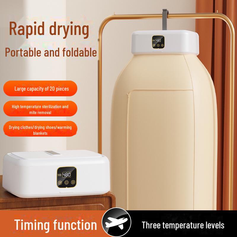 Компактная подвесная сушилка для белья Quick-Dry для небольших помещений с функцией удаления клещей и дезинфекции