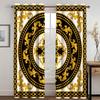 3D Роскошные Золотые Абстрактные Барочные Шторы Из Полиэстера Для Спальни Офиса Кухни Гостиной Окна Декора Дома 2 шт.