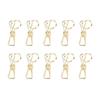 10Pcs Table Card Clips Reusable Metal Desktop Number Menu Display Holder for Wedding Event Restaurant Parties 70mm Gold