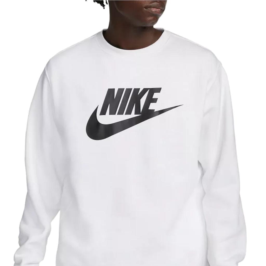 Nike Спортивная одежда Club Fleece, мужская белая толстовка