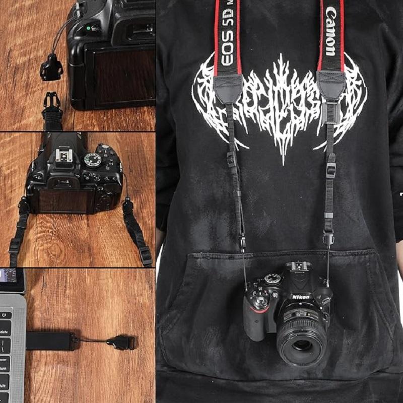 8 шт. быстросъемных пряжек для ремня DSLR-камеры, треугольные адаптеры с ABS-крышкой, мини-соединители с разрезным кольцом для камер