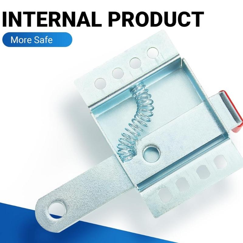 Нержавеющий замок безопасности для гаражных ворот, стальной болт большого сечения с ПВХ-ручкой, простая установка для усиления защиты