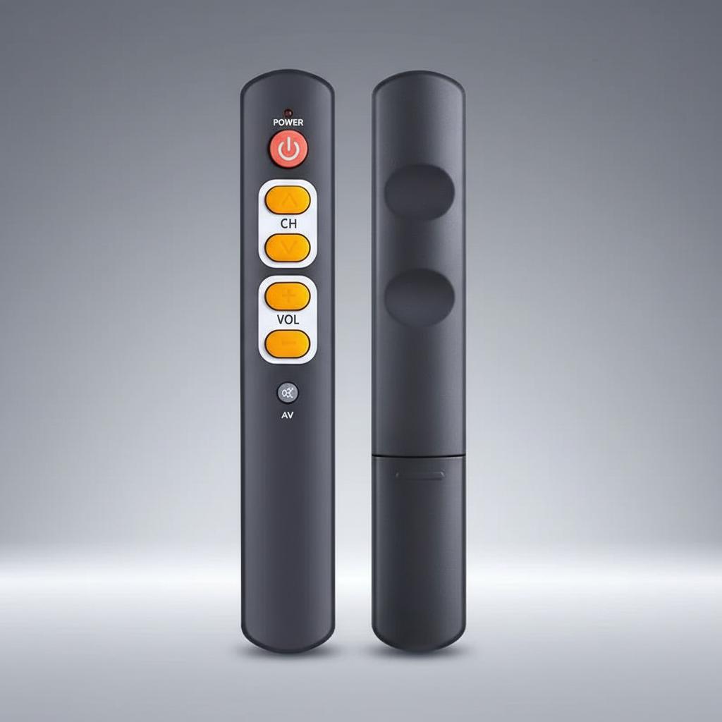 Smart Learning TV Remote Control Universal Compatibility Portable Design ABS Material