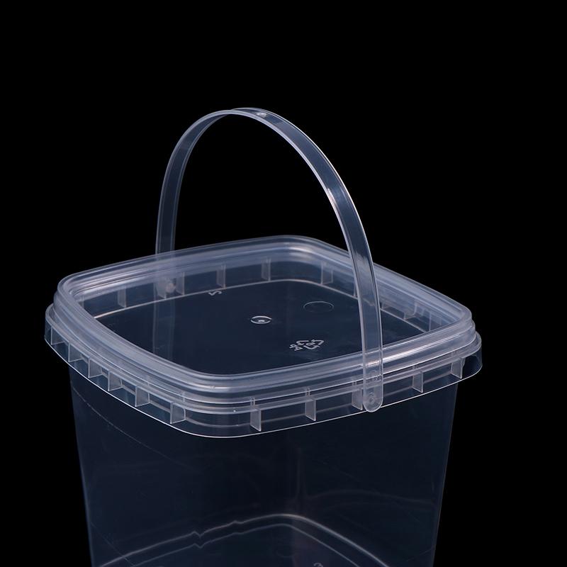 1 шт. 280 мл/500 мл/1 л пустое пластиковое ведро с крышкой герметичные полипропиленовые банки прозрачный контейнер для хранения сыпучих продуктов питания ведра для напитков