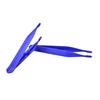 10Pcs Disposable Medical First Aid Tweezer Small Plastic Tweezers Blue