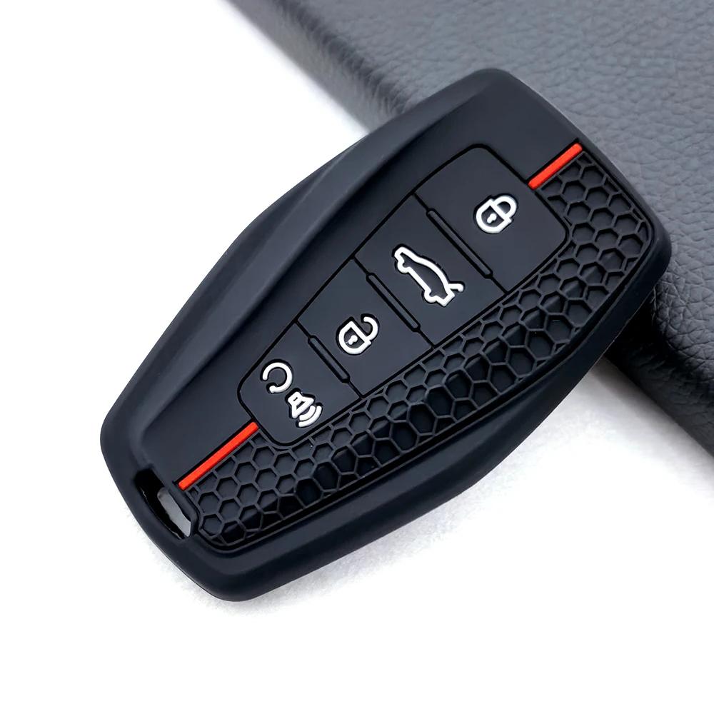 Силиконовый чехол для автомобильного ключа для Geely Coolray X6 Geometry C Emgrand Global Kulrey Hawk Gx7 Okavango Смарт-пульт Автомобильные аксессуары
