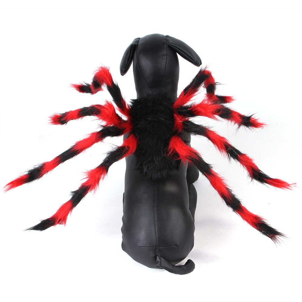 Pet Halloween Costume Plush Spider Costume Funny Giant Spooky Spider Costume Xmas Costume for Dog Cat Pet Cosplay Costumes