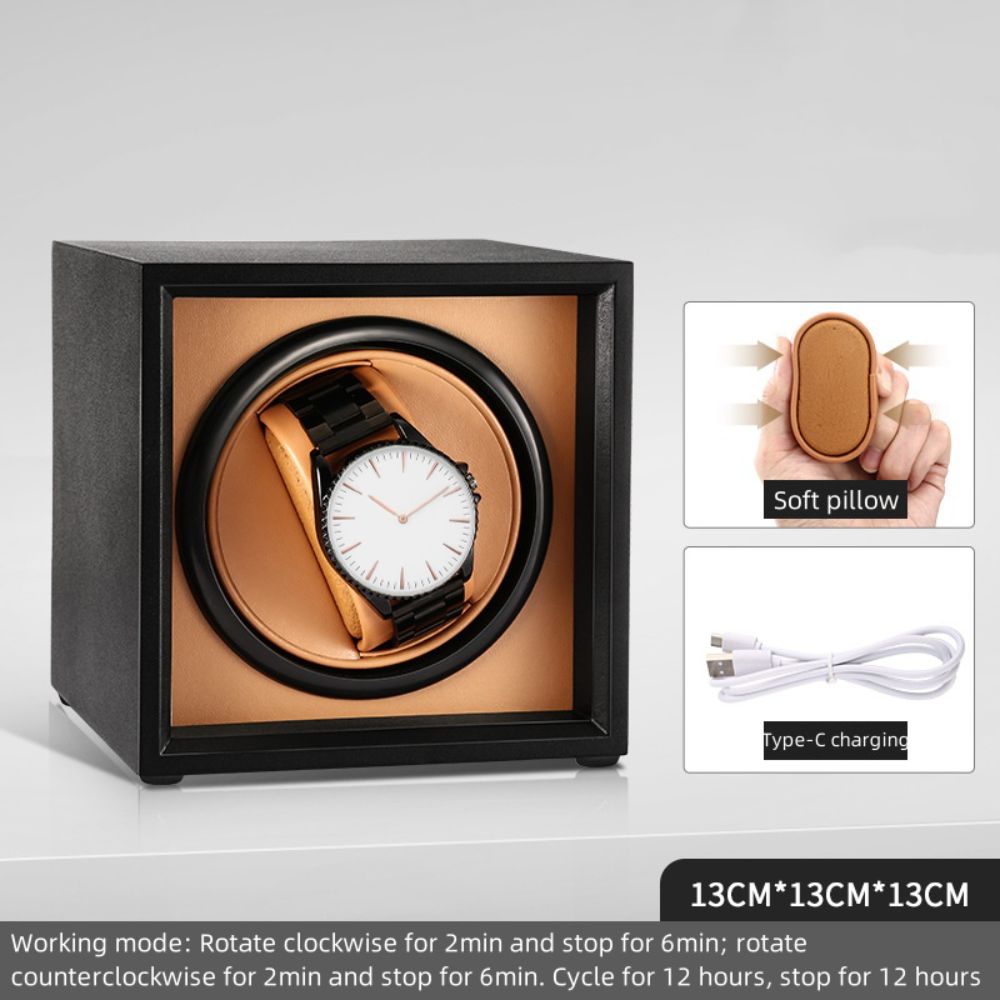 Автоматический заводчик для часов Одиночный Автоматический дисплей-бокс для наручных часов Коробка для хранения часов Коллекционер часов
