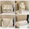 Zipper Bag Solid Color Itabag Cotton Doll Bag Shoulder Bag Creative Transparent Bags  Women