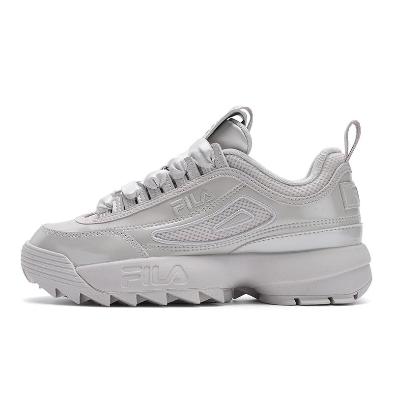 Fila Disruptor 2 Ретро Серия Модные Универсальные Простые Удобные Спортивные Низкие Повседневная Обувь Женские кроссовки Светло-серый F12W522163FGL