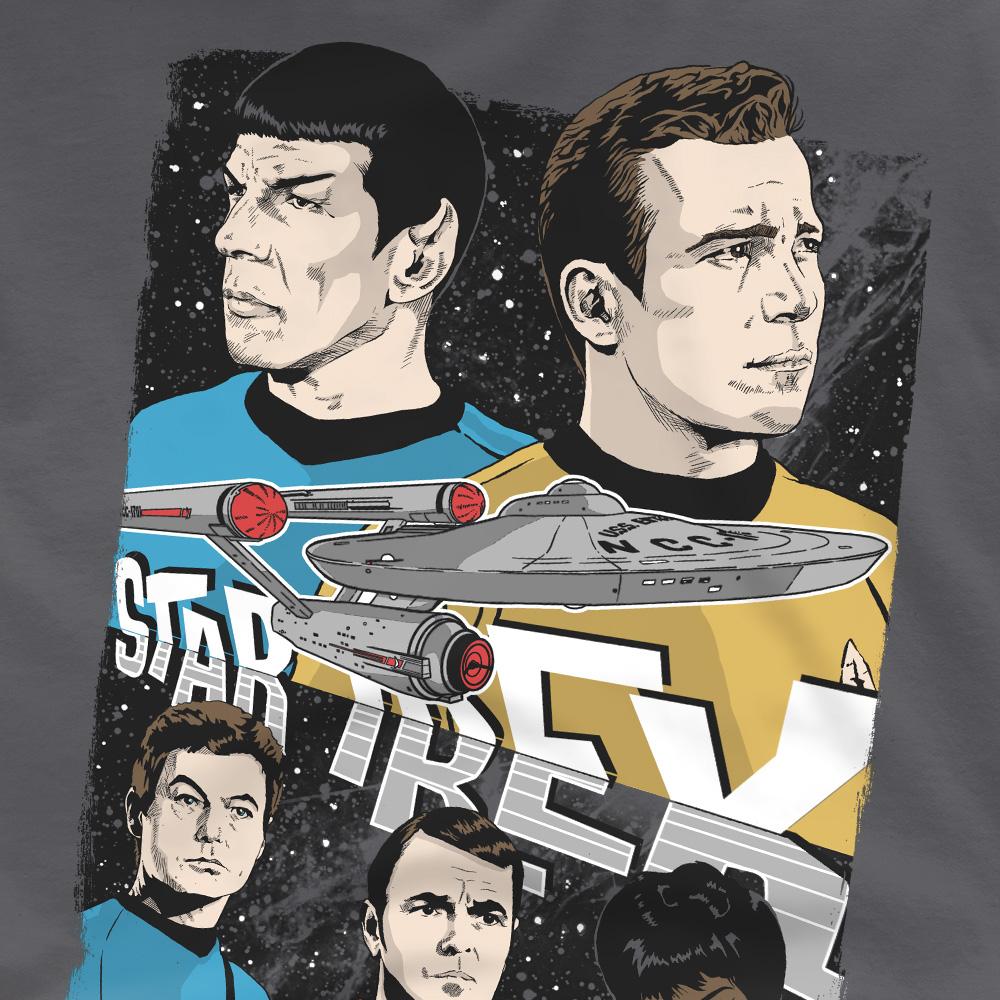 STAR TREK Футболка мужская иллюстрированная Crew
