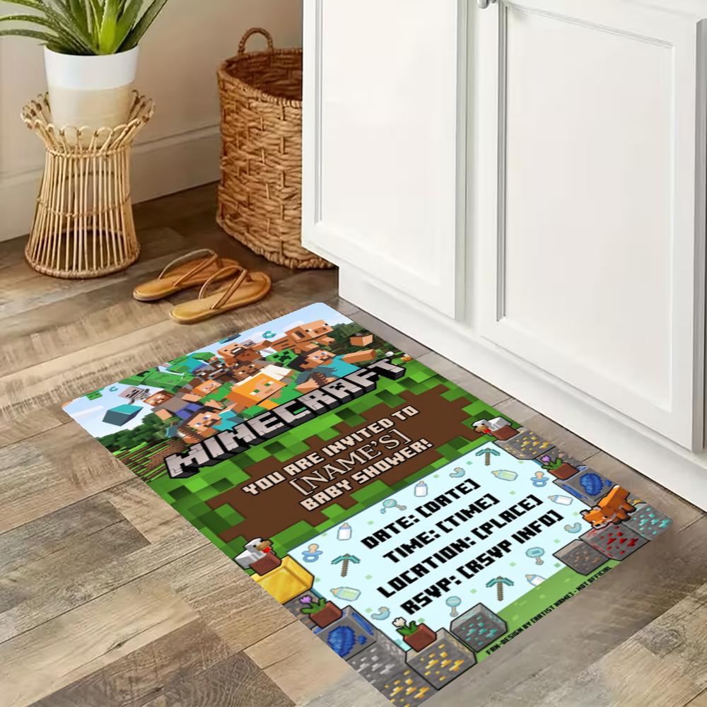 Minecraft Customize Your Name Kitchen Rug Runner Rug Laundry Mat Hallway Entryway The Best Gift Choice