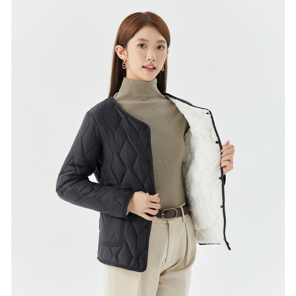 Женская утолщенная теплая хлопковая подкладка с длинным рукавом Женская домашняя одежда с подкладкой Один рукав с волосами Модная теплота и комфорт 8209