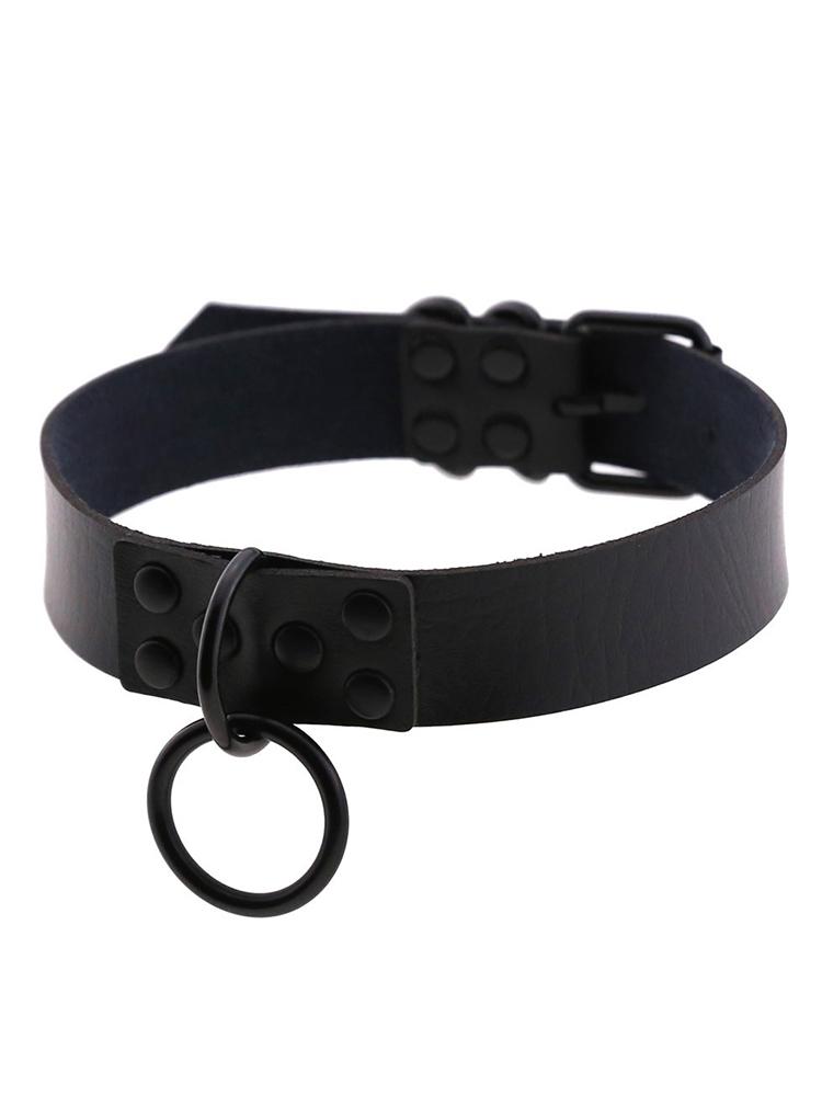 Готический Харнесс Женский Ошейник Цепочка Чокер Сексуальный ПУ Кожа Цепочка Кулон Ошейник Чокер Ожерелье Аксессуары для Косплея для Пар