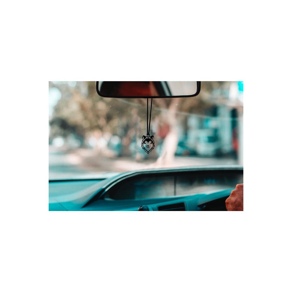 Украшение зеркала заднего вида автомобиля Волчье лицо из металла