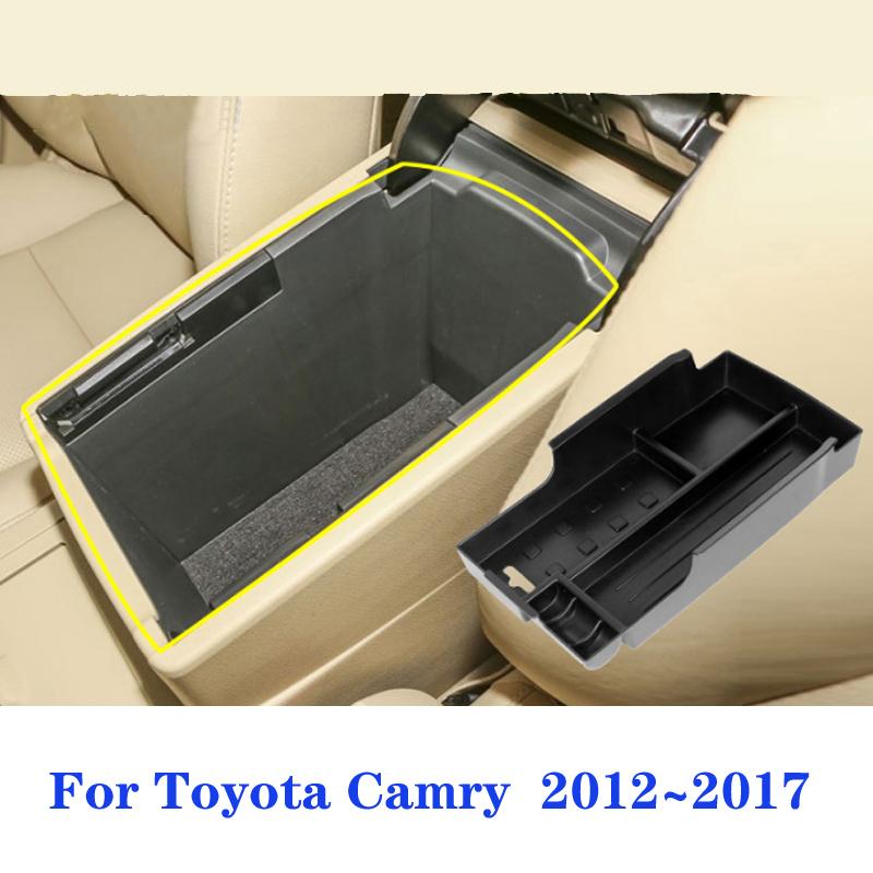 Замена лотка центральной консоли автомобиля, ящик для хранения центрального подлокотника, держатель для хранения центральной консоли, органайзер для Camry XV50