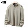 Мужской свитшот JEEP SPIRIT с воротником-стойкой и застежкой-молнией до середины