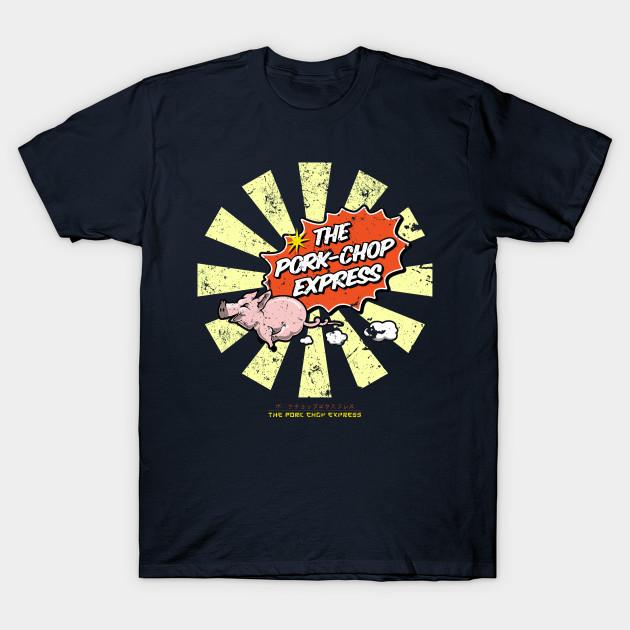 Мужская черная футболка с принтом The Pork Chop Express Ретро Японский Большие неприятности в Маленьком Китае Печать на трансферной бумаге без вырезания Хлопковая футболка