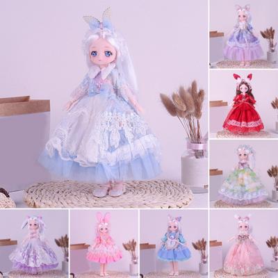 30СМ 45663 Шарнирная кукла с одеждой Платье принцессы Лолиты BJD