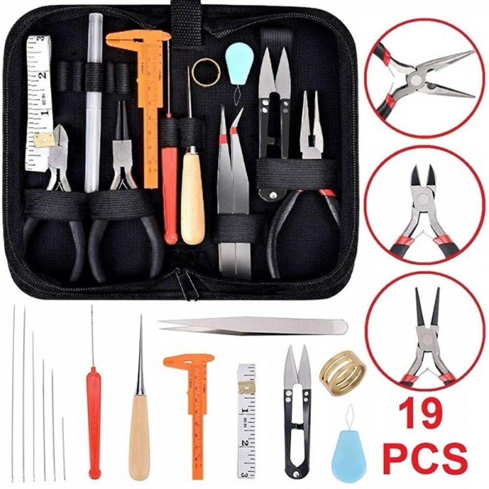 Black Bag Casting DIY Jewelry Findings Pliers Supplies Jewelry Repair Tools Set Jewelry Making Kit