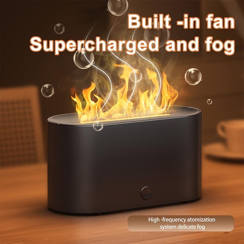 New Flame Air Humidifier Aroma Diffuser 160mL Ultrasonic Cool Mist Maker Fogger Led Essential Oil Simulation Flame Lamp Difusor