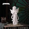 Фигурка-подставка для украшений "Девочка-ангел" - Креативная скульптура из смолы, подарок