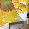 Sunflower Reflection Tulle Curtains Balcony Room Fashion Printed Sheer Curtain Living Room Window Modern Decor