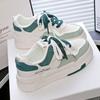 Весна Осень Женская Вулканизированная Обувь Плоские Кроссовки На Шнуровке Уличные Теннисные Повседневные Удобные Цветные Блоки Женская Спортивная Обувь