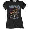 Pantera - Винтажный Райдер - Женская Подростковая Черная Футболка Унисекс Футболка
