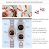 Женский браслет с металлическим ремешком с бриллиантами для Apple Watch 44 мм, 45 мм, 41 мм, 40 мм, 42 мм, 38 мм, ремешок для часов для Iwatch Ultra 8 7 SE 6 5 4 3 2 1, браслет для умных часов