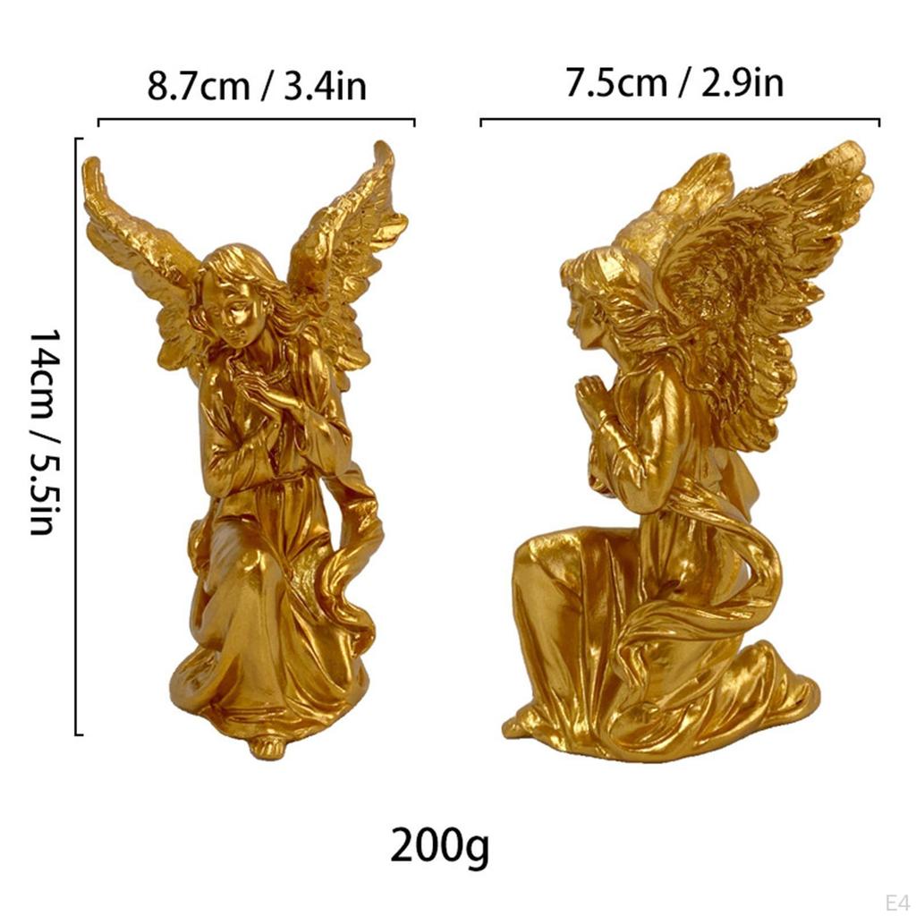 Angel Figurine ,Angel Statue Ornament, Collection ,Resin Collectible for Bedroom