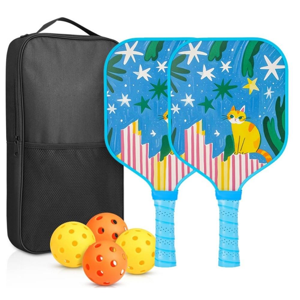 Lightweight Children's Pickleball Set Cartoon Children's Pickleball Rackets Pickle Ball Equipment