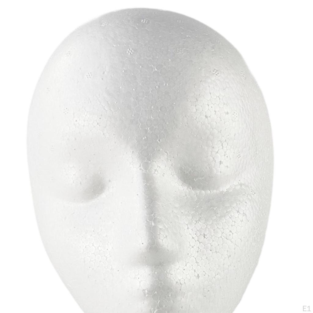 Foam Mannequin Head Hair Glasses Hat Display Holder Multipurpose Manikin Wig for