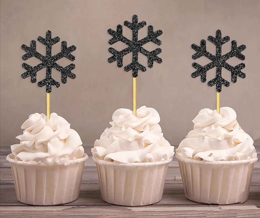 Дарлинг Сувенир| Празднование Рождества Снежинка Кекс Ботворезы | Украшения для зимнего свадебного десерта - упаковка