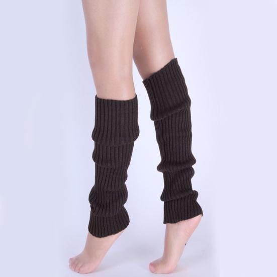 1 Pair Winter Leg Warmers Warm Japanese Style JK Leg Sleeves Strips Stretchy Fit Knitting Calf Socks Party Sports Yoga Dance Foot Covers
