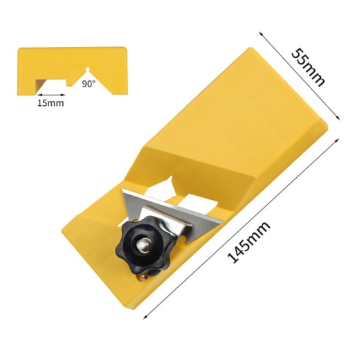 ADOFUN Mini Chamfering Planer (1 Unit + 10 Replacement Blades) 45 Chamfering Planer, Board Planer, Woodworking Plane, Sharp, 2 Slots, 45 Chamfering