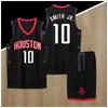 Basketball Jersey Set Rockets Team Quick Dry Sportswear Men