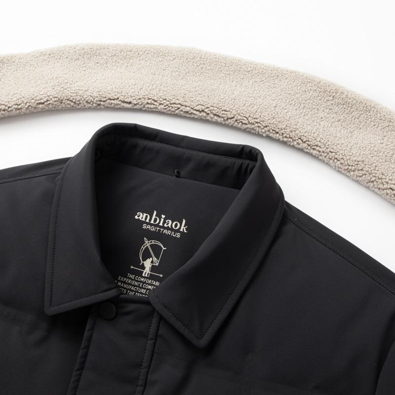 Мужская куртка-пуховик осень-зима новый стиль съемный воротник из овечьего меха повседневный теплый молочный шелковый пуховик для мужчин