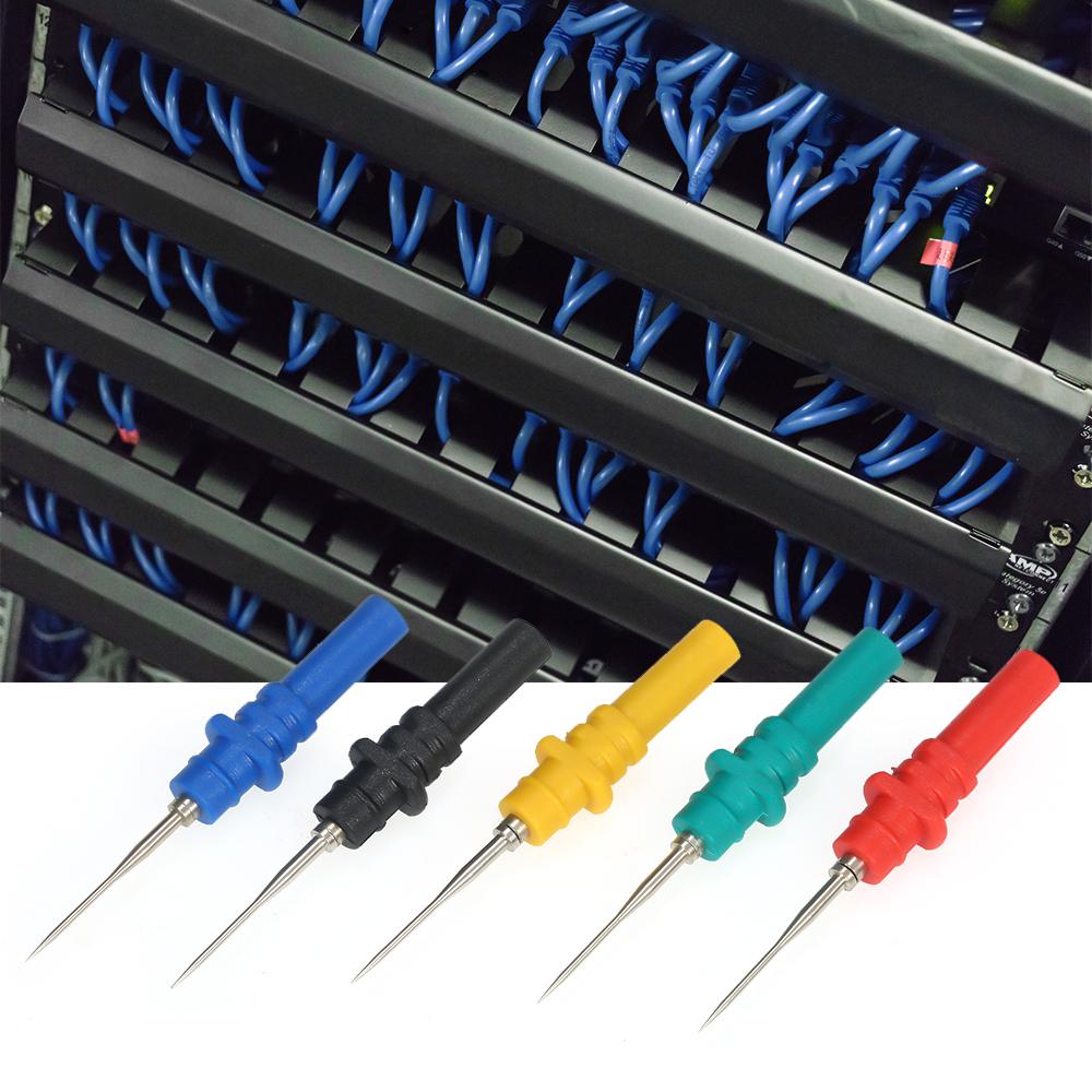 5pcs Oscilloscope Probe Pins Set Upgraded Version HT307 Automotive Test Accessories Back Pinning Probes Handheld