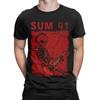 Футболка Skull Sum 41 для мужчин из чистого хлопка, повседневные футболки с круглым вырезом, футболки с коротким рукавом, подарок на день рождения