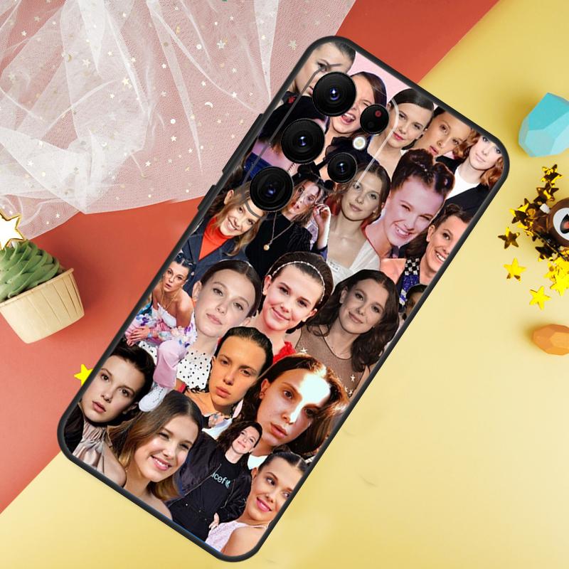 Чехол Millie Bobby Brown Для Samsung Galaxy S23 Ultra S24 S22 S20 S21 FE Note 10 20 Ultra S8 S9 S10 Plus