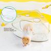 Cheese Shape Hamster Sand Bath Box Plastic Small Animal Bathtub Hamster Litter Box  for Small Pets