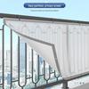 Уличный экран для конфиденциальности: Влагозащитная, Матовая, Ветрозащитная Защита для Балконных и Лестничных Перил