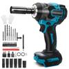 Ceritica Electric Impact Max Torque Brushless Compact Electric Compatible with Makita Bolt Tire Wheel Automatic LED Light Charger Sold Wrench,