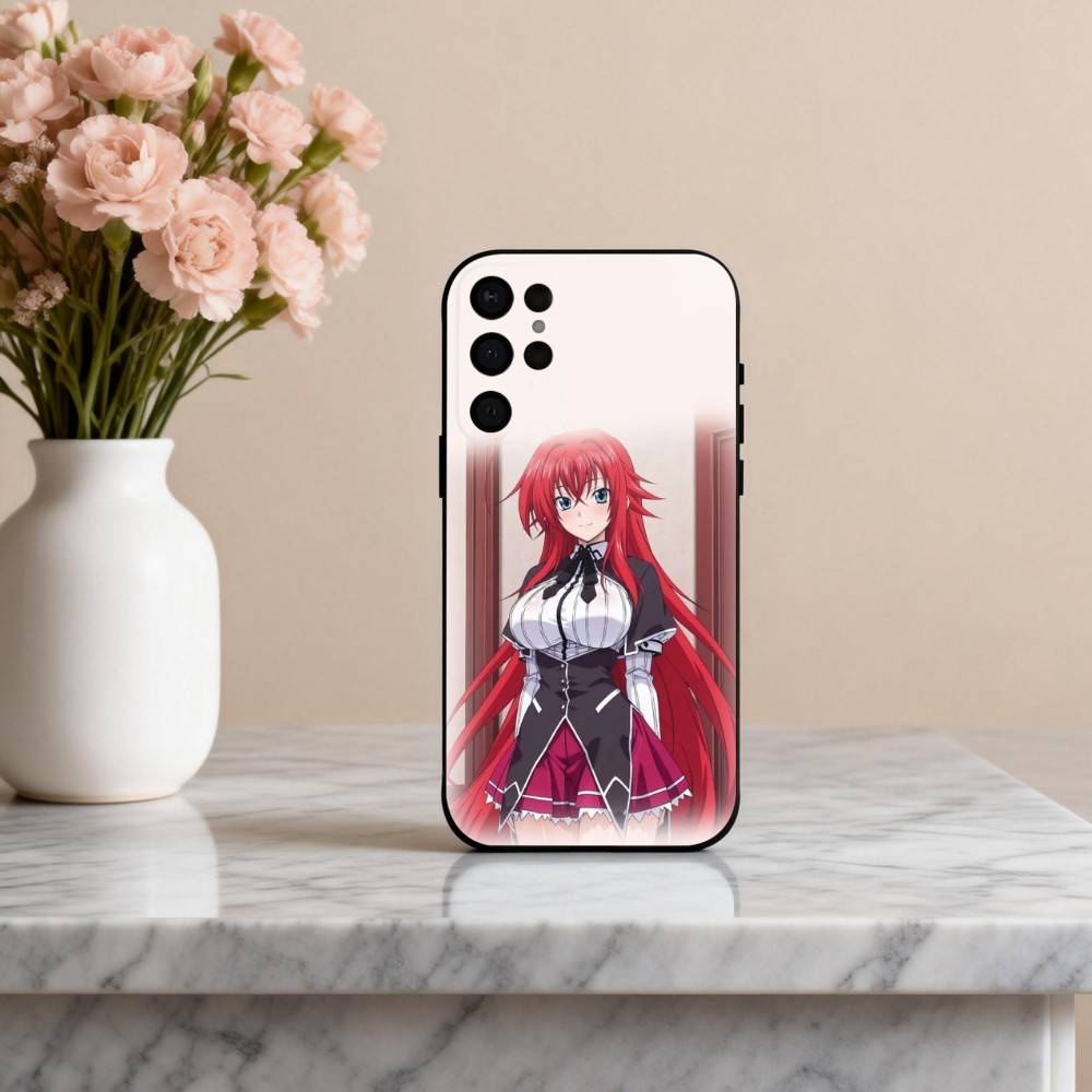 Аниме E-Ecchi H-High S-School DxD Чехол для телефона Samsung S25, S24, S21, S22, S23, S30, Ultra, S20, Plus, Другие Мягкий Черный Чехол