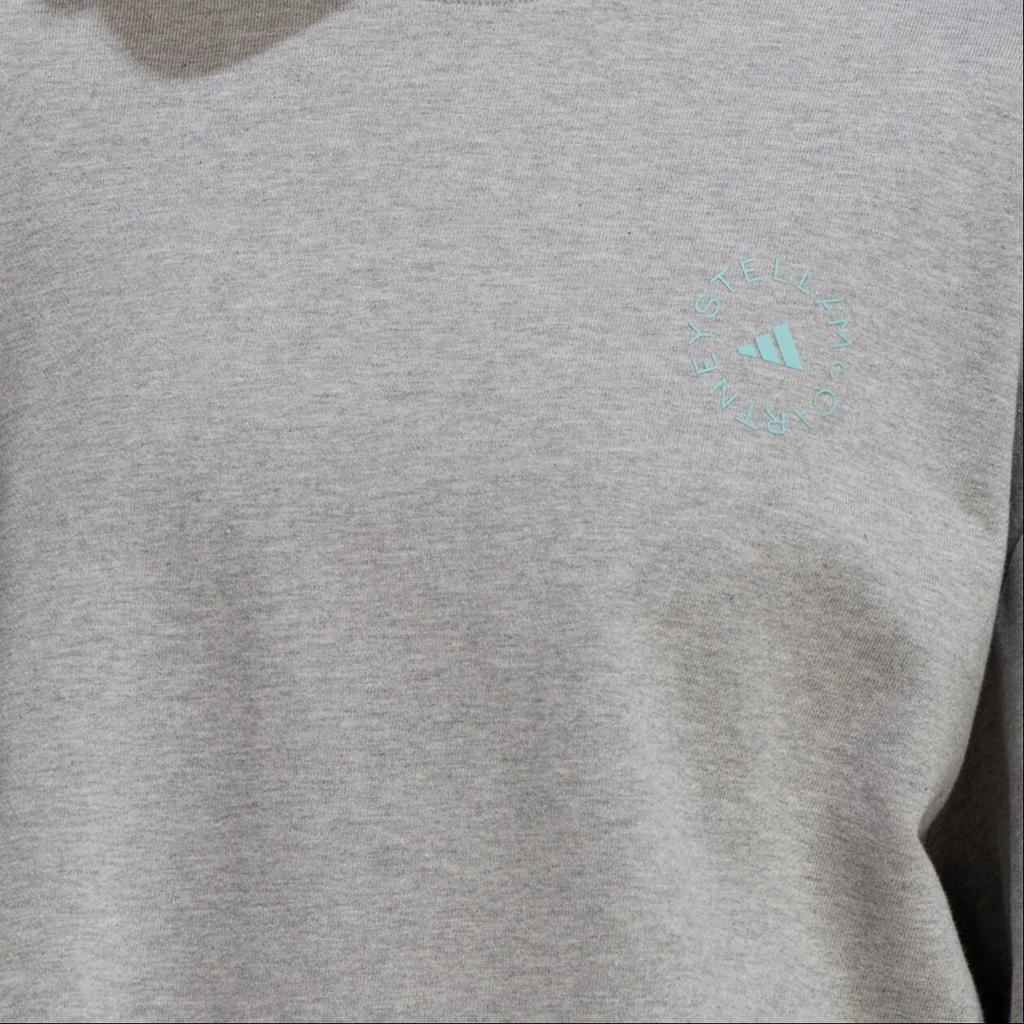 Adidas Свободный повседневный спортивный пуловер X Stella Mccartney, женские топы, серый HA8963